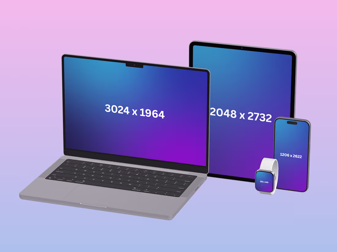 Cover image for apple style 3d device mockups