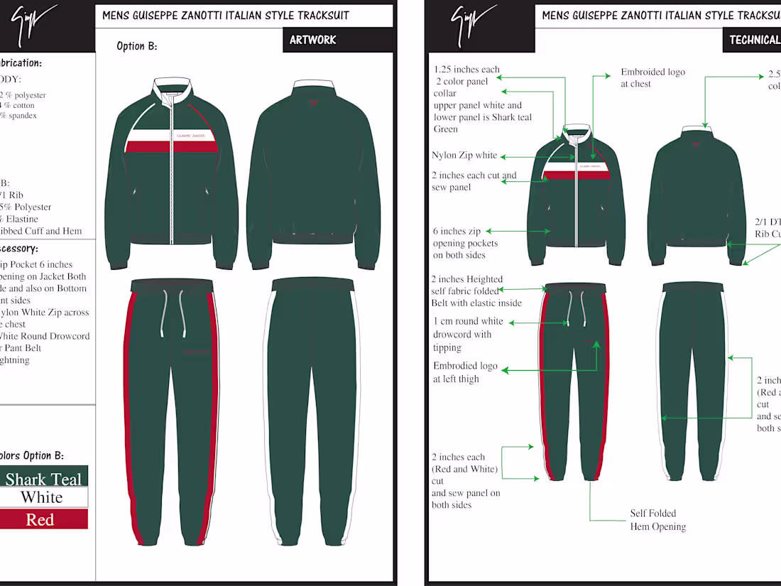 Cover image for Fashion Design/ Apparel/clothing tech packs and technical sketch