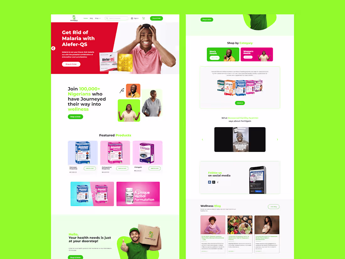 Cover image for Almond Ethicals - Pharmacy E-commerce (WordPress) Website