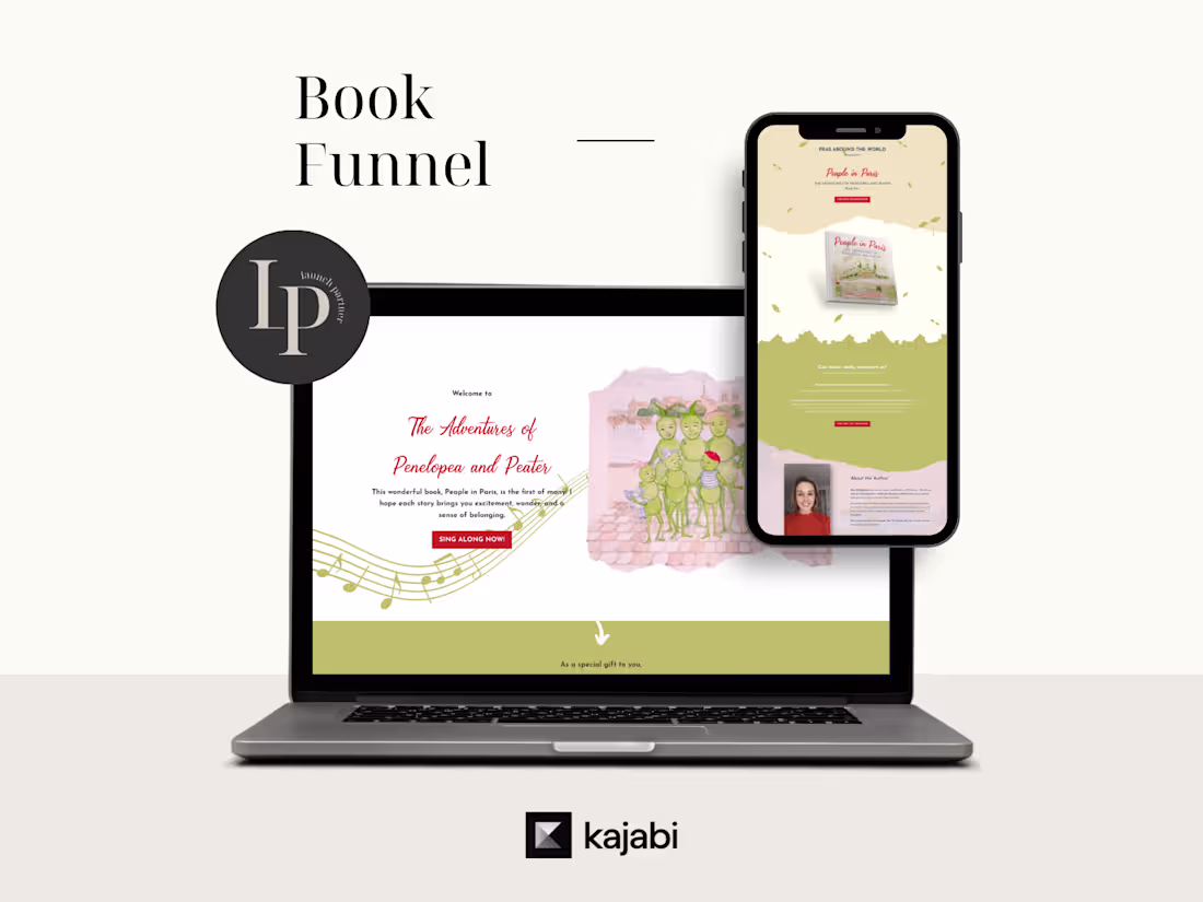 Cover image for Children's Book Author Landing Page Project