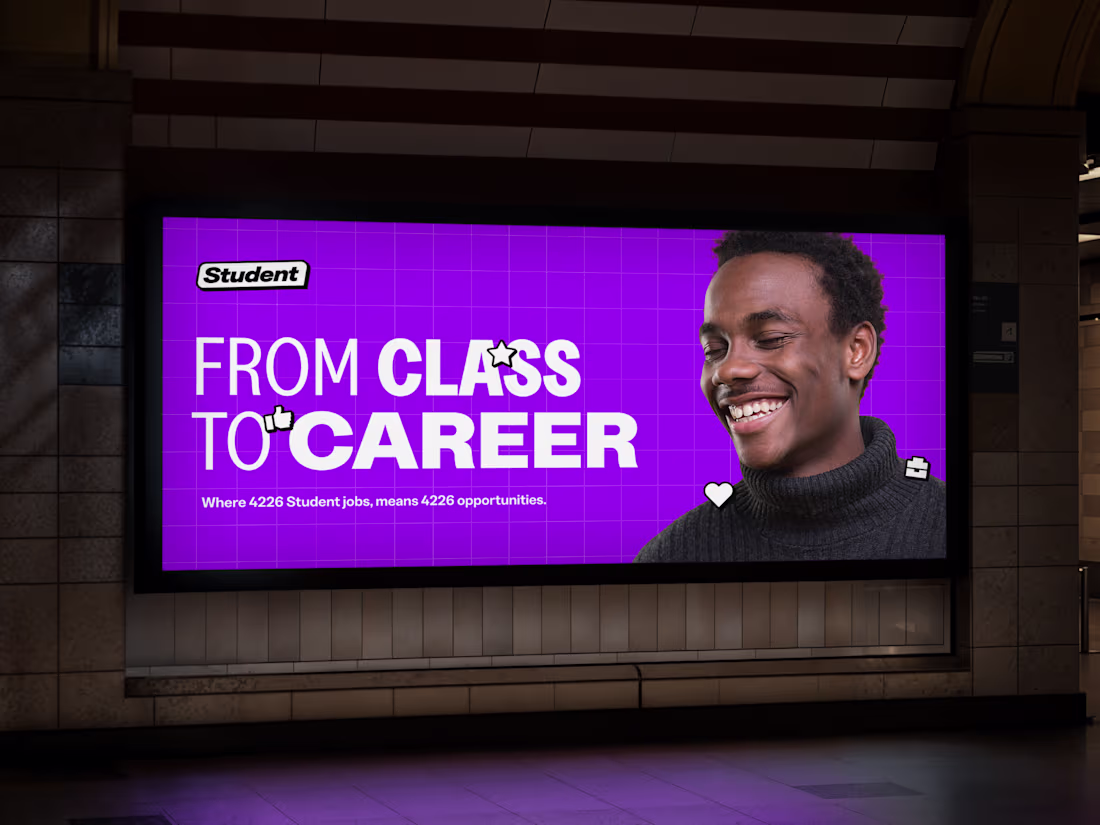 Cover image for Brand design for a student career platform