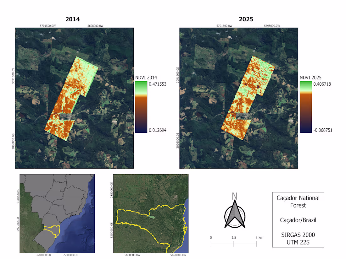 Cover image for We use satellite imagery to monitor different types of envir...