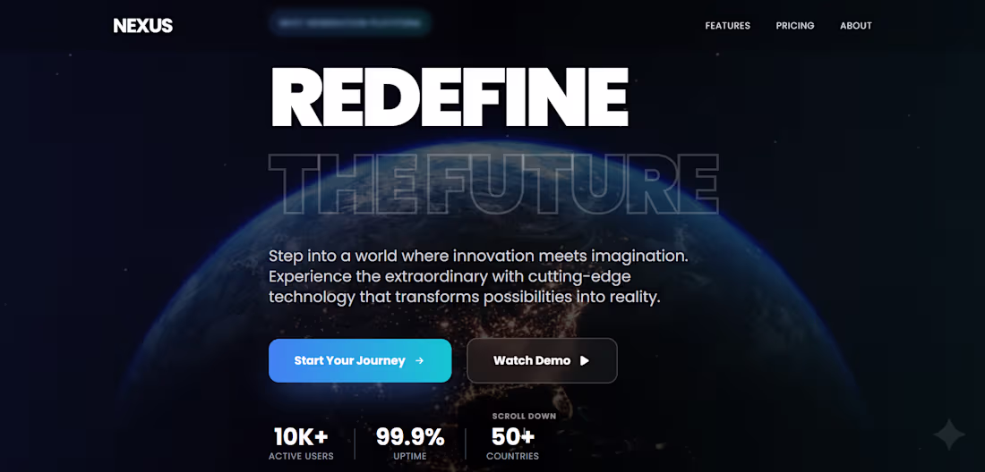 Cover image for New Hero section using @bolt.new, HOw it is?