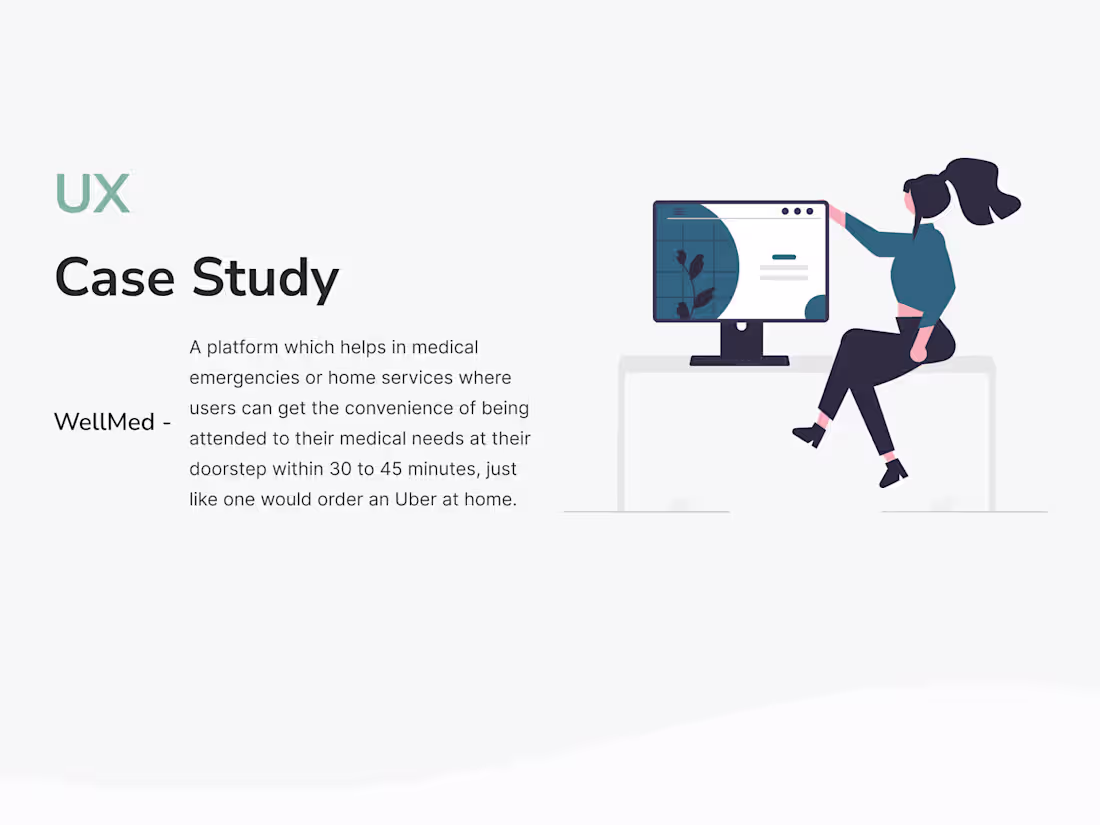 Cover image for UX Design | WellMed Home Healthcare App