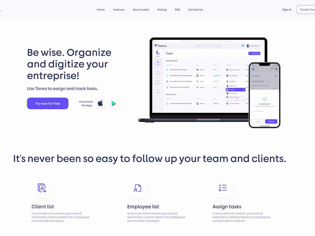 Cover image for Tarea (SaaS Application)