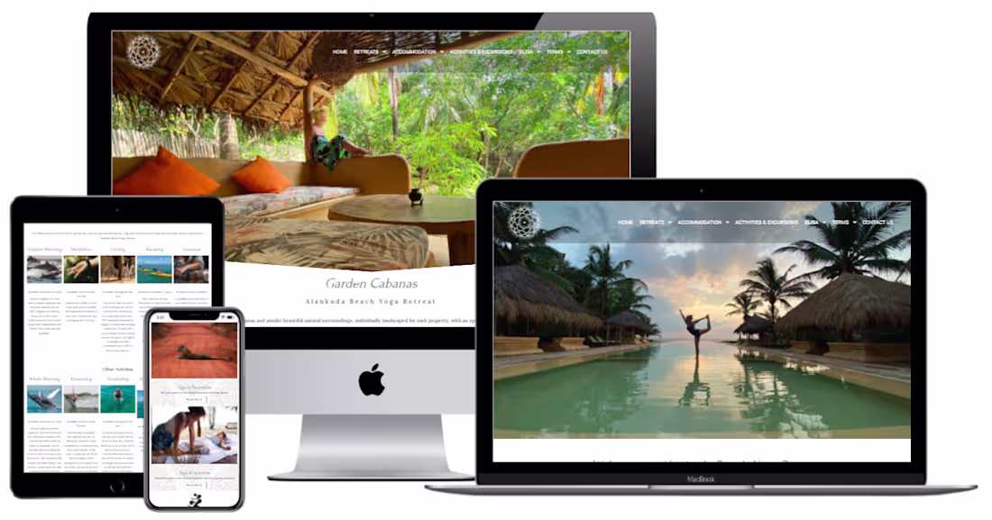 Cover image for Alankuda Beach Yoga Retreat Website by Elementor