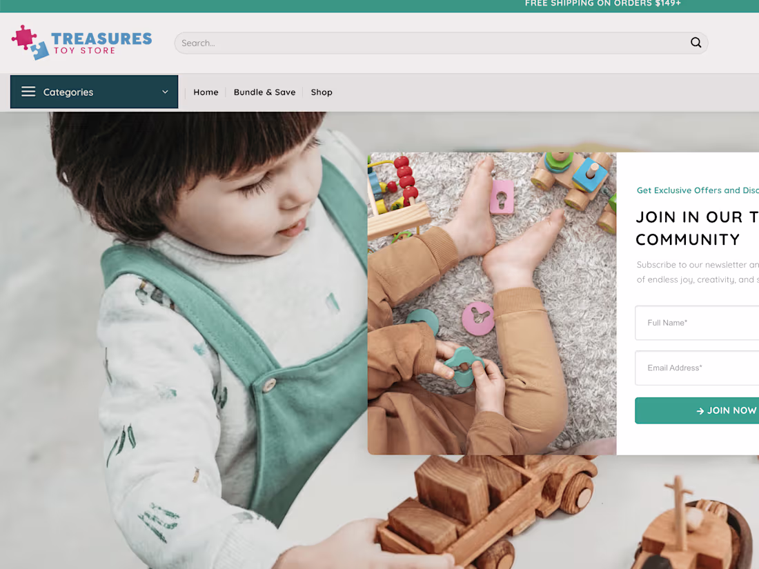 Cover image for Treasures Toy Store