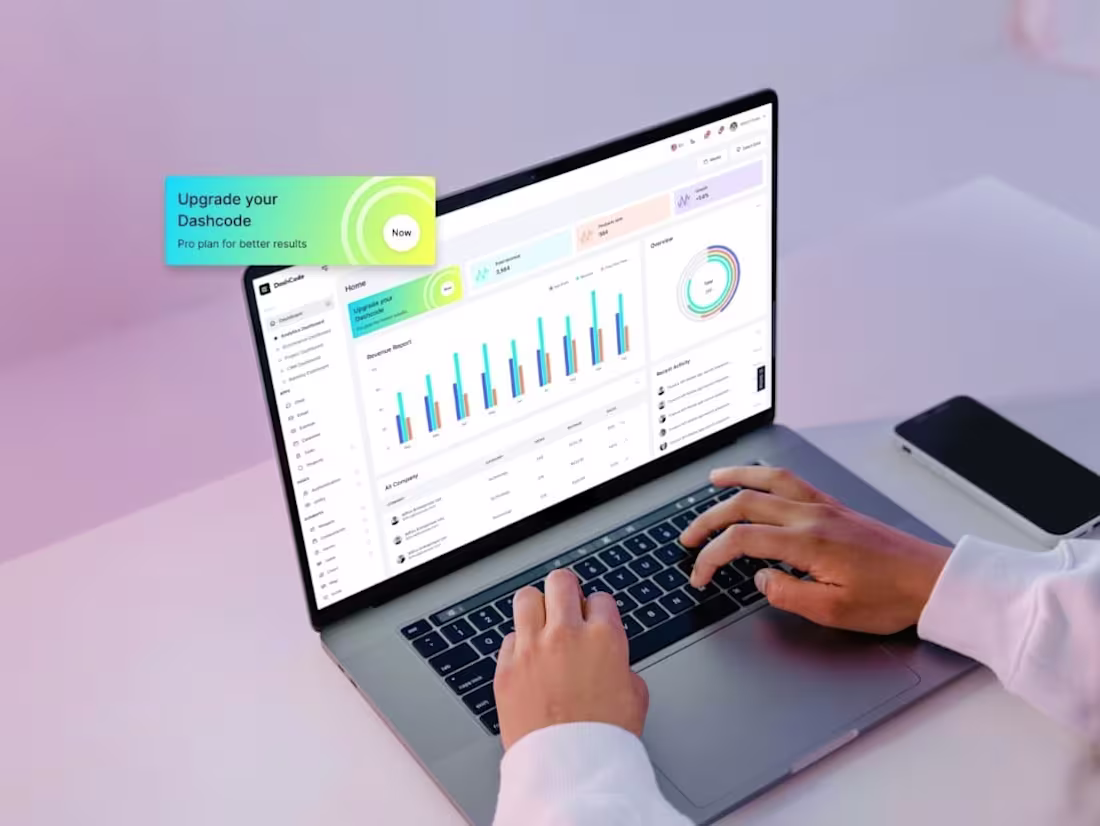 Cover image for DashCode: Admin dashboard template