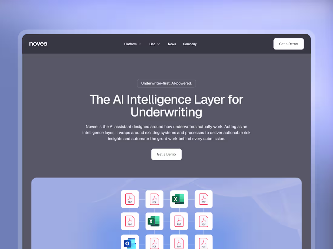 Cover image for Novee AI Insurance Underwriting Website