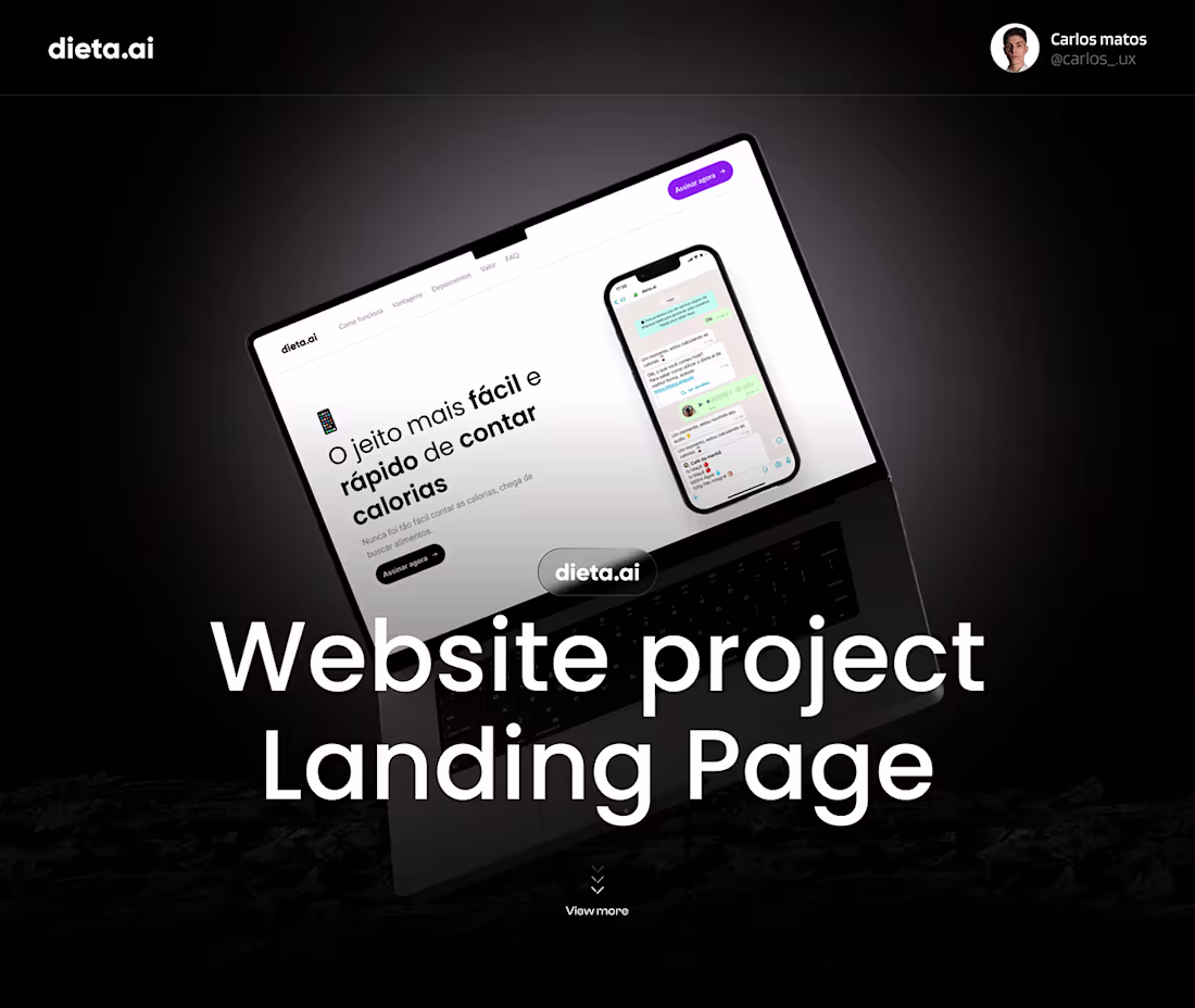 Cover image for Landing page Dieta.ai