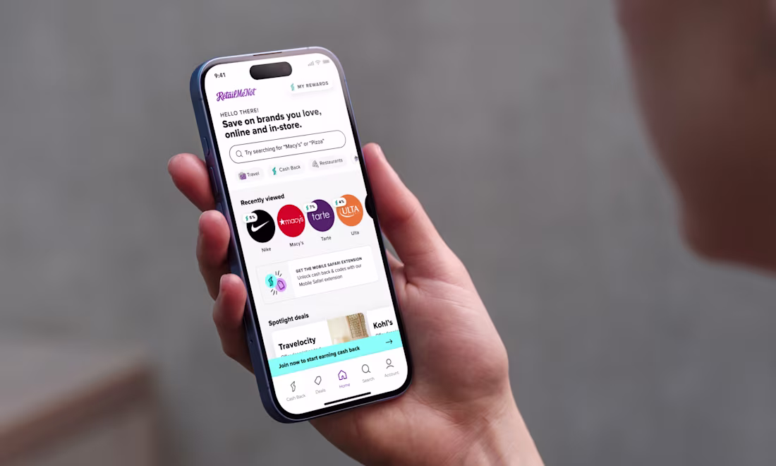 Cover image for RetailMeNot App home screen overhaul: