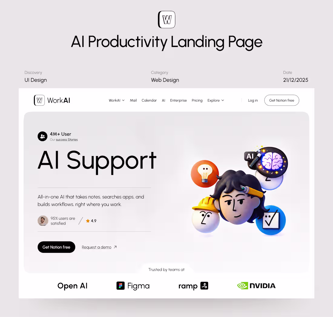 Cover image for AI Productivity Landing Page