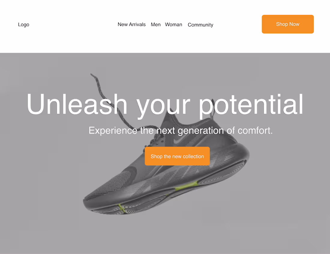 Cover image for High converting header and CTA with navigation. It’s simple ...
