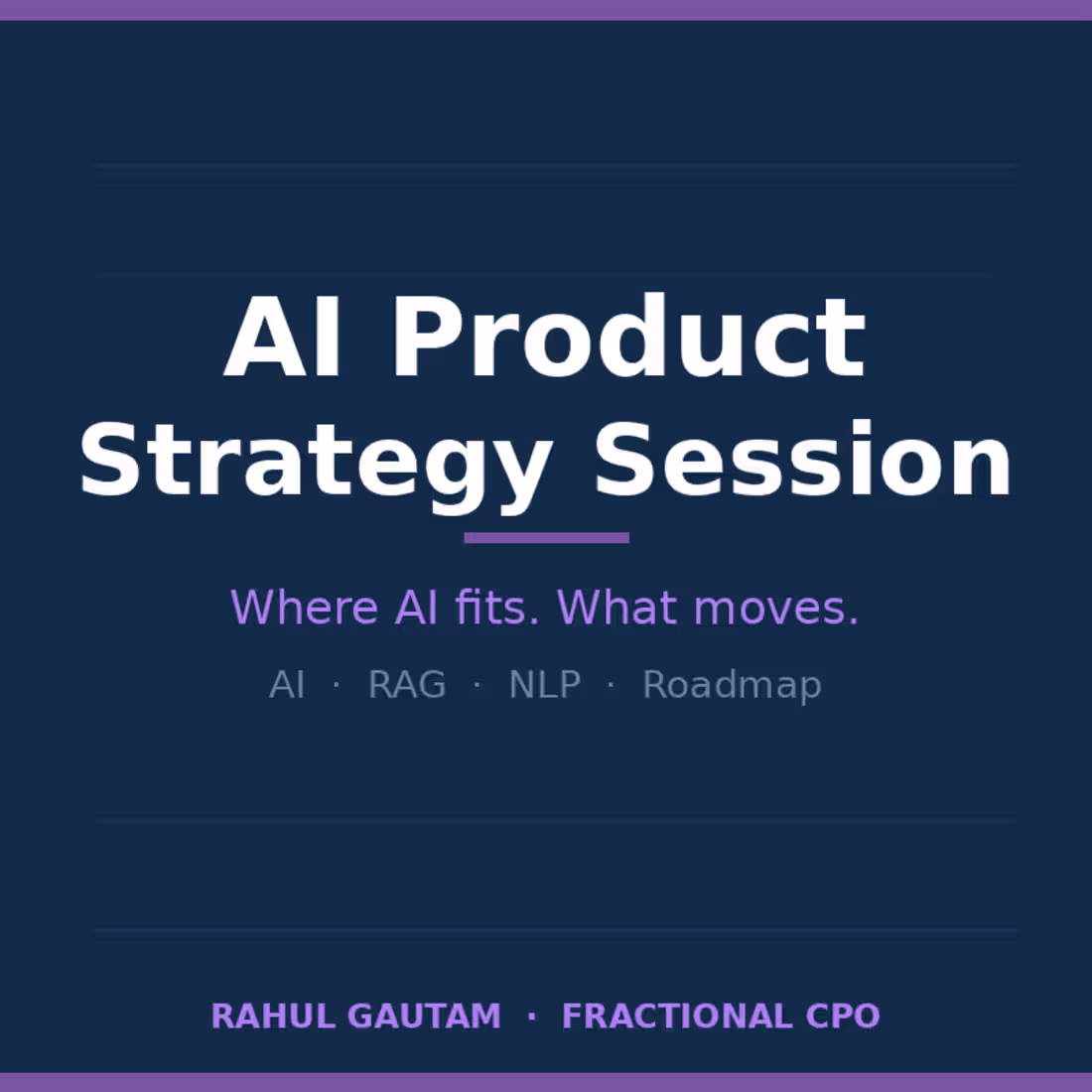 Cover image for AI Product Strategy Session
