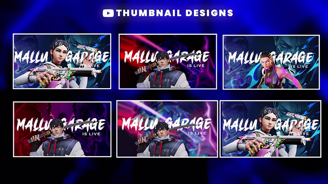 Cover image for Valorant Gaming Thumbnails :: Behance