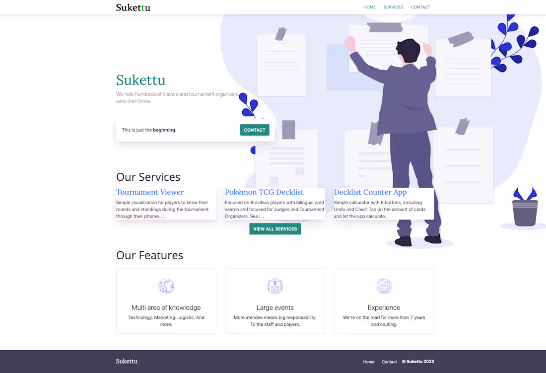Cover image for Simple and clean website for a Tech Consultant with public p...