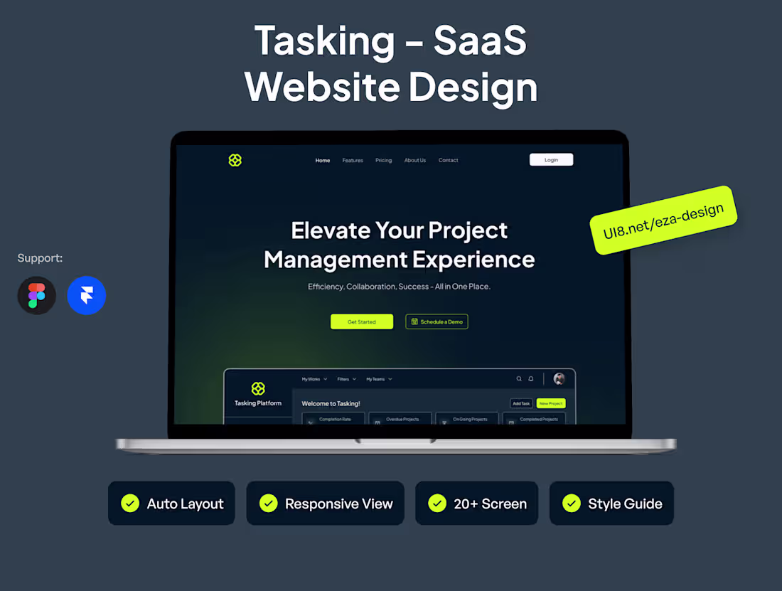 Cover image for Tasking - SaaS Website