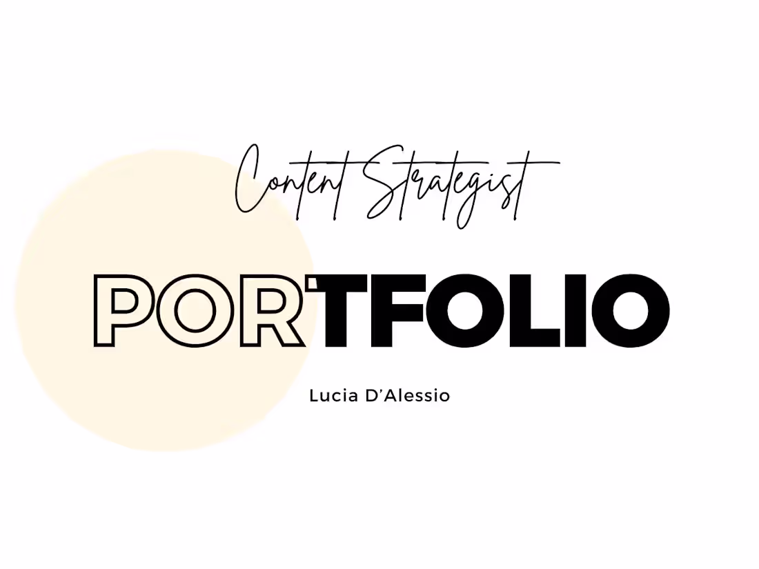 Cover image for Mi perfil completo como Content Strategist