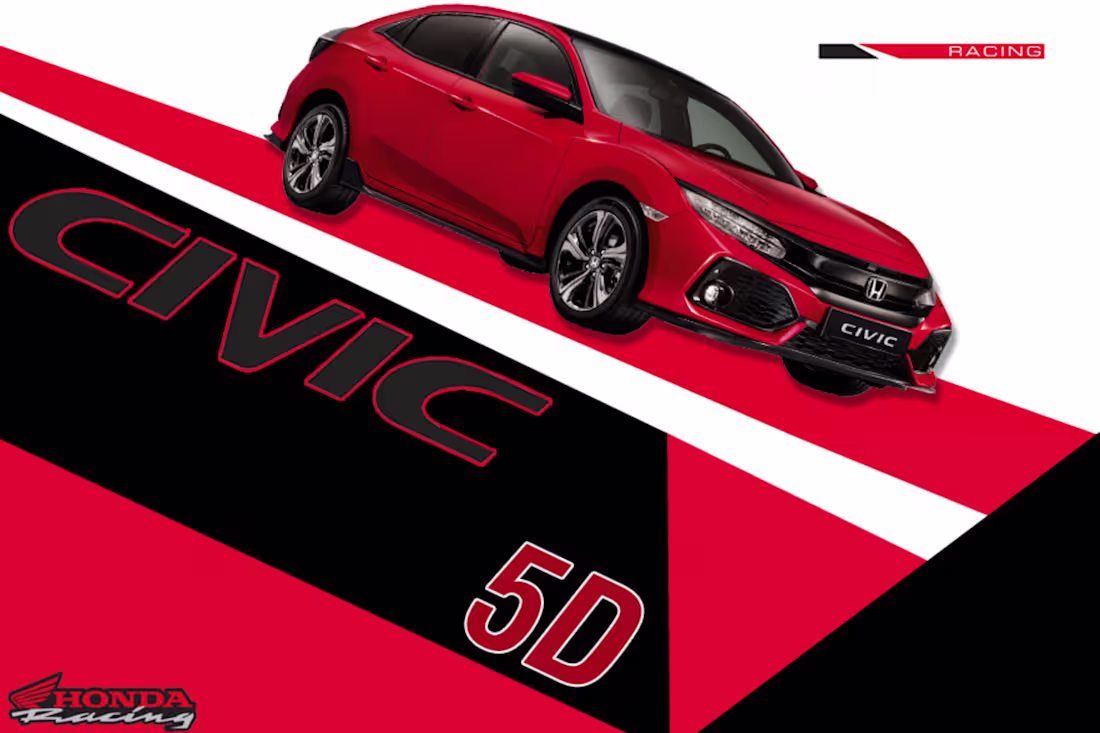 Cover image for Design concept for HONDA Romania-The new civic 5D