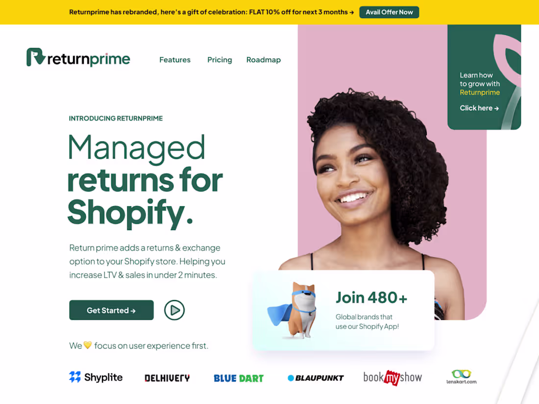 Cover image for SaaS Website UX Overhaul | ReturnPrime Rebrand