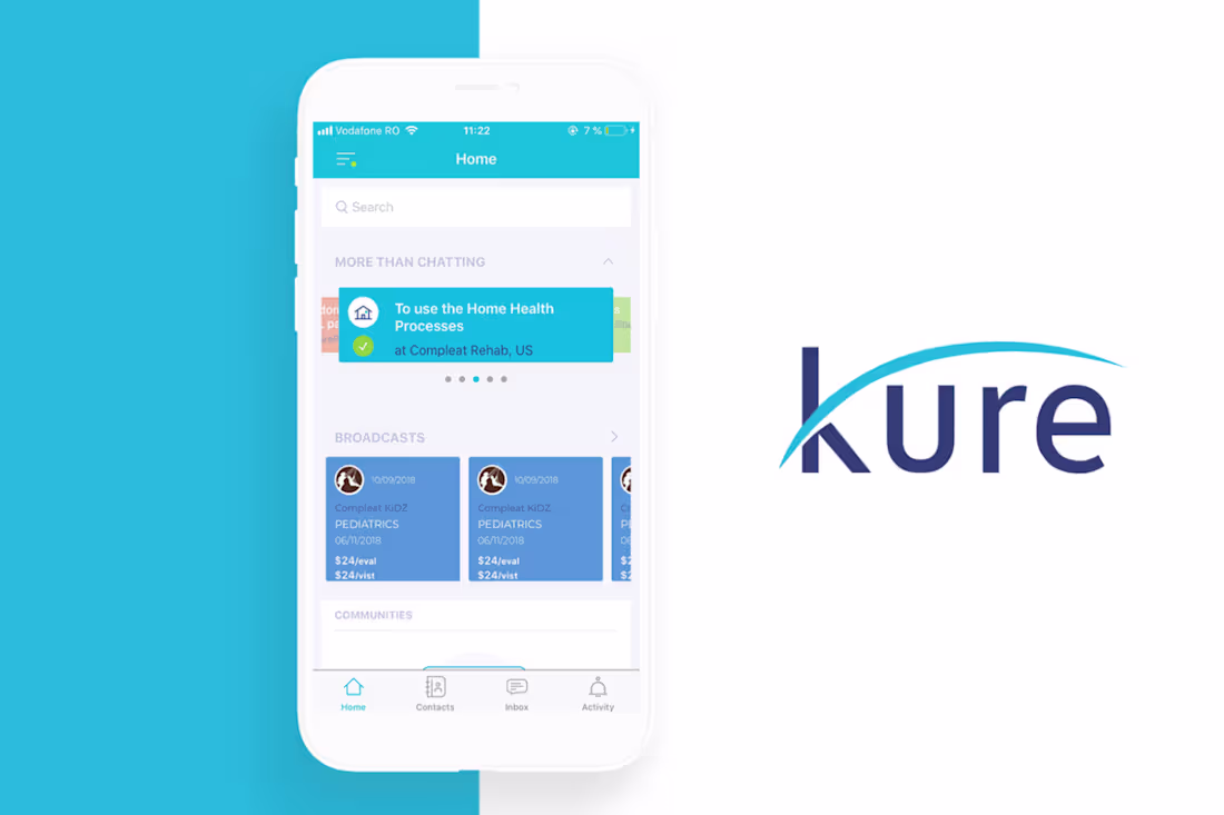 Cover image for Kure - Medical Recruitment and Patient Management App