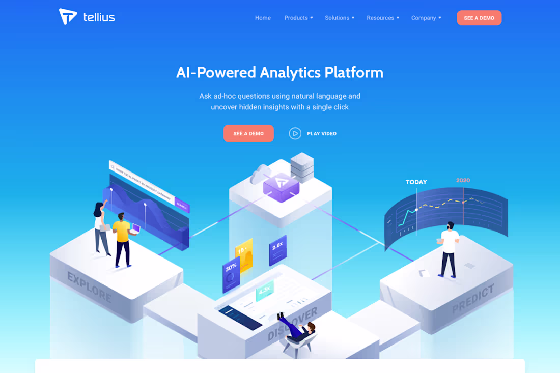 Cover image for Tellius Landing Page