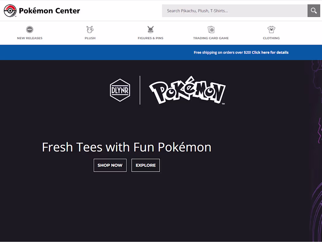 Cover image for Pokémon Center Official Site