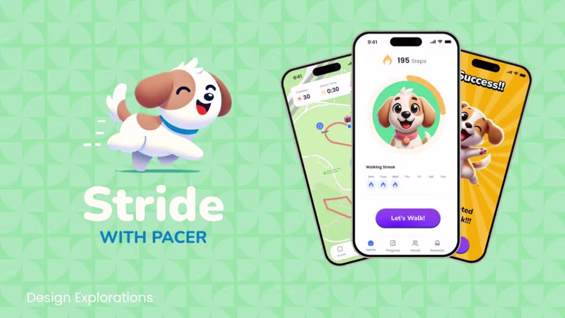 Cover image for Stride with Pacer: A Habit-Building Mobile Concept