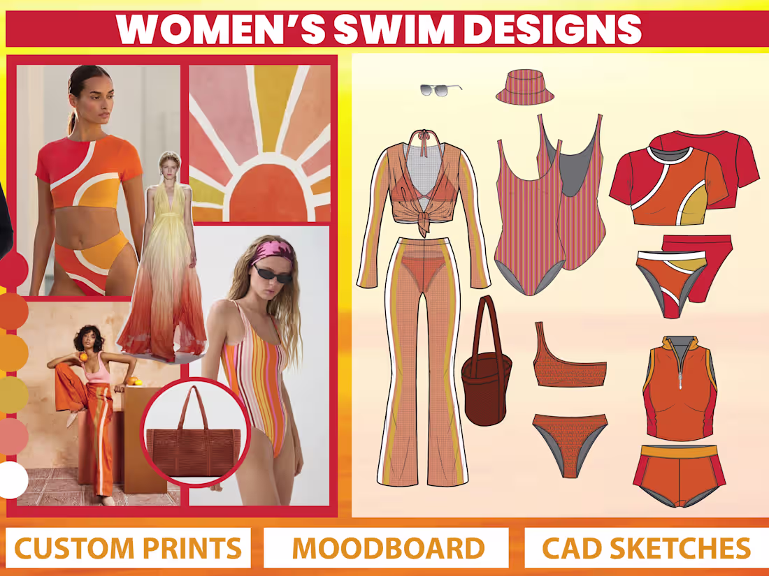 Cover image for I will design and tech pack your swimwear collection 👙