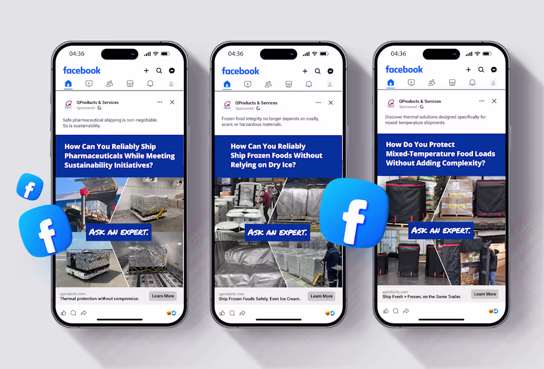 Cover image for QProducts' "Ask an Expert" Campaign.