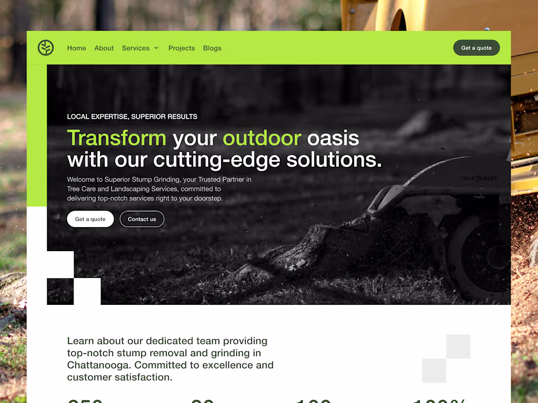 Cover image for Superior Stump Grinding