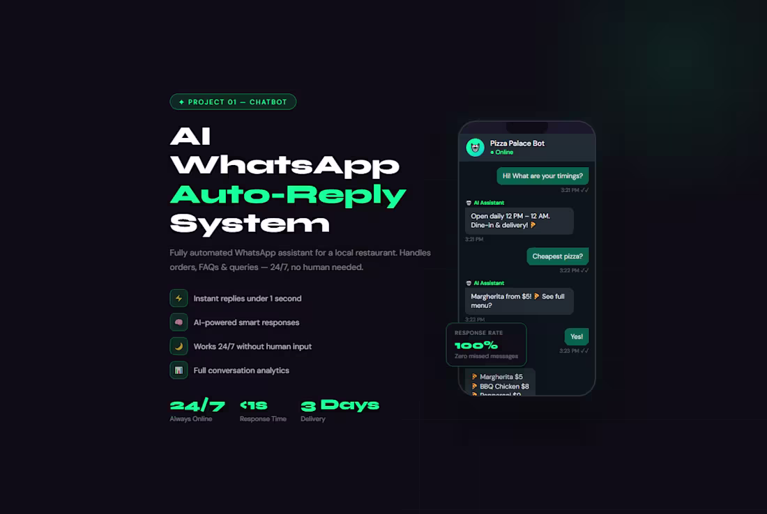 Cover image for AI WhatsApp Auto-Reply Chatbot for
