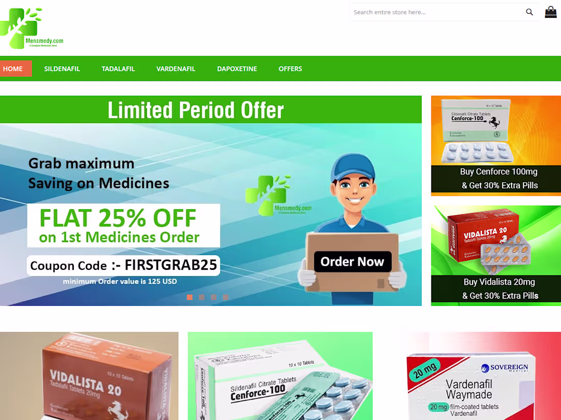 Cover image for Mensmedy a complete Generic Medicine Store -Fast Shipping-& Bes…