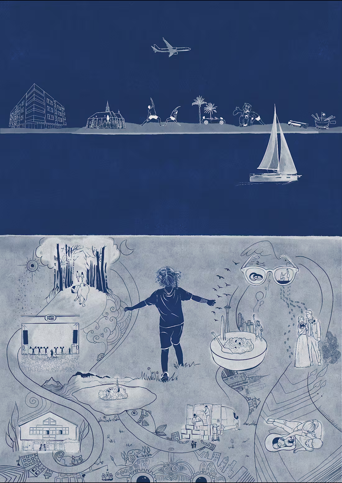 Cover image for Custom life map: A story of a family