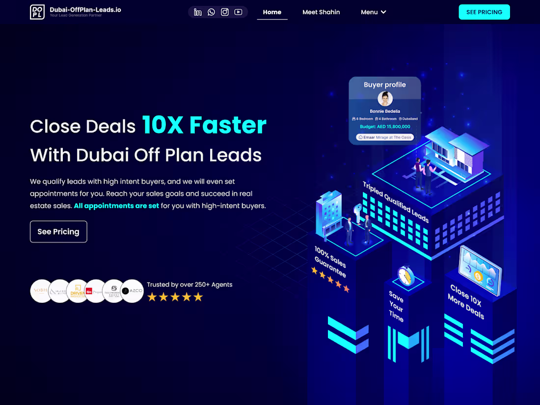 Cover image for Dubai Off-Plan Leads - Company Website