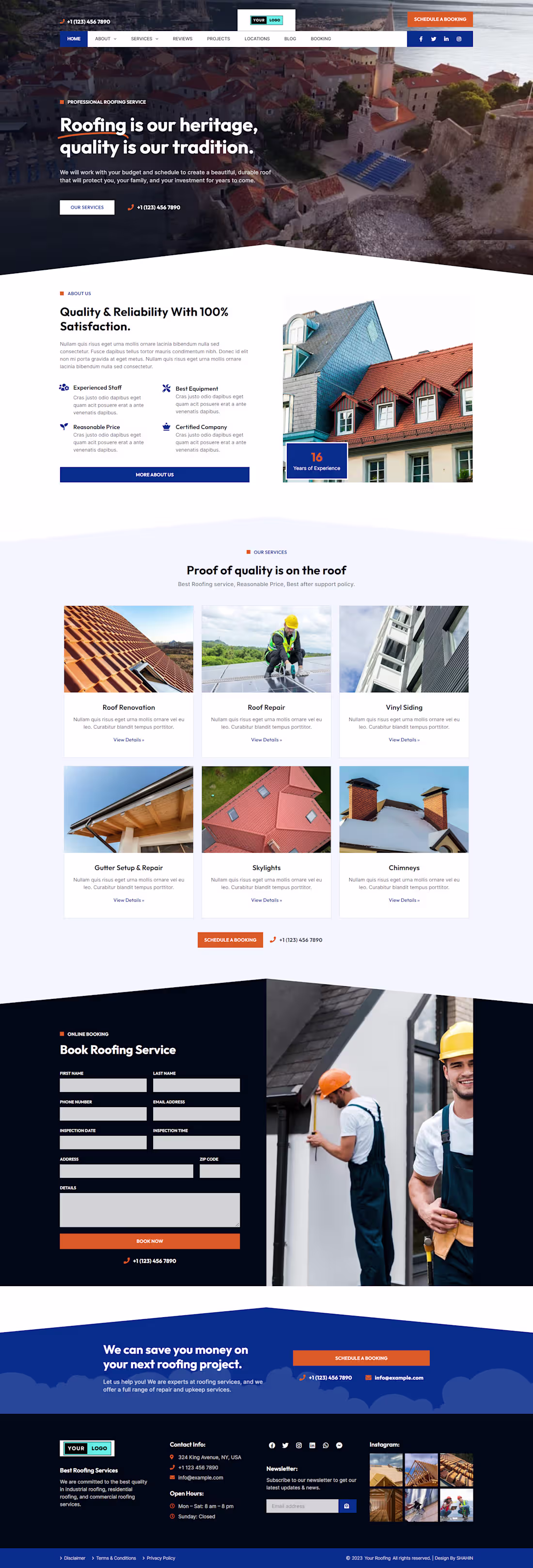 Cover image for Complete a Roofing websites Project in WordPress