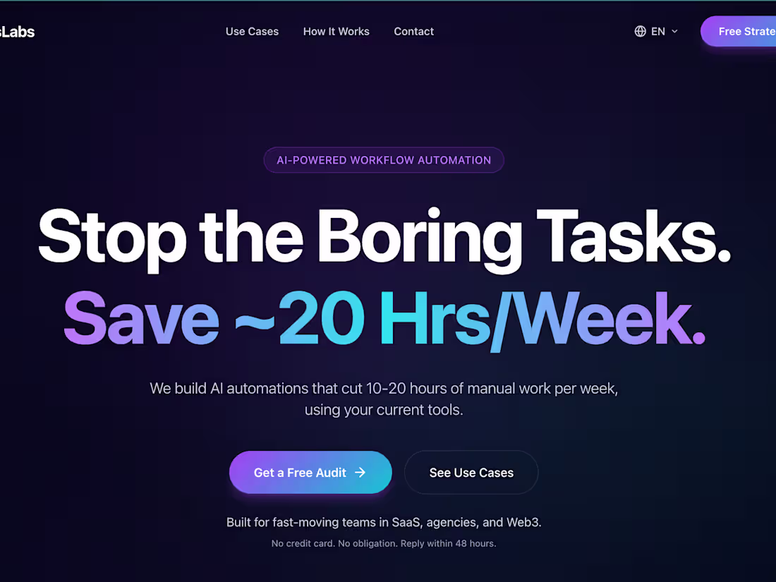 Cover image for TrevisLabs | AI Automation - Website