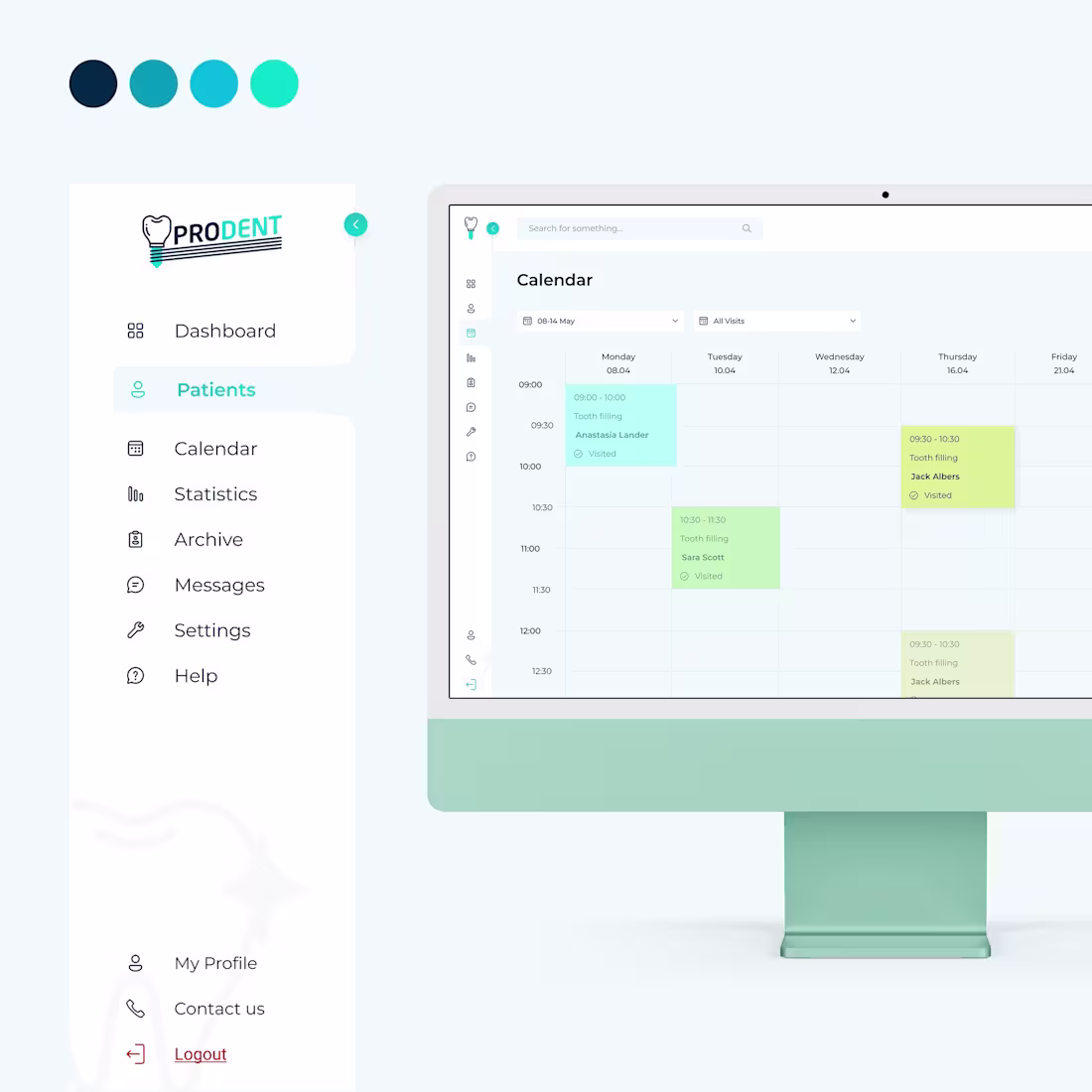 Cover image for UX/UI Design for CRM Dental web app - ProDent