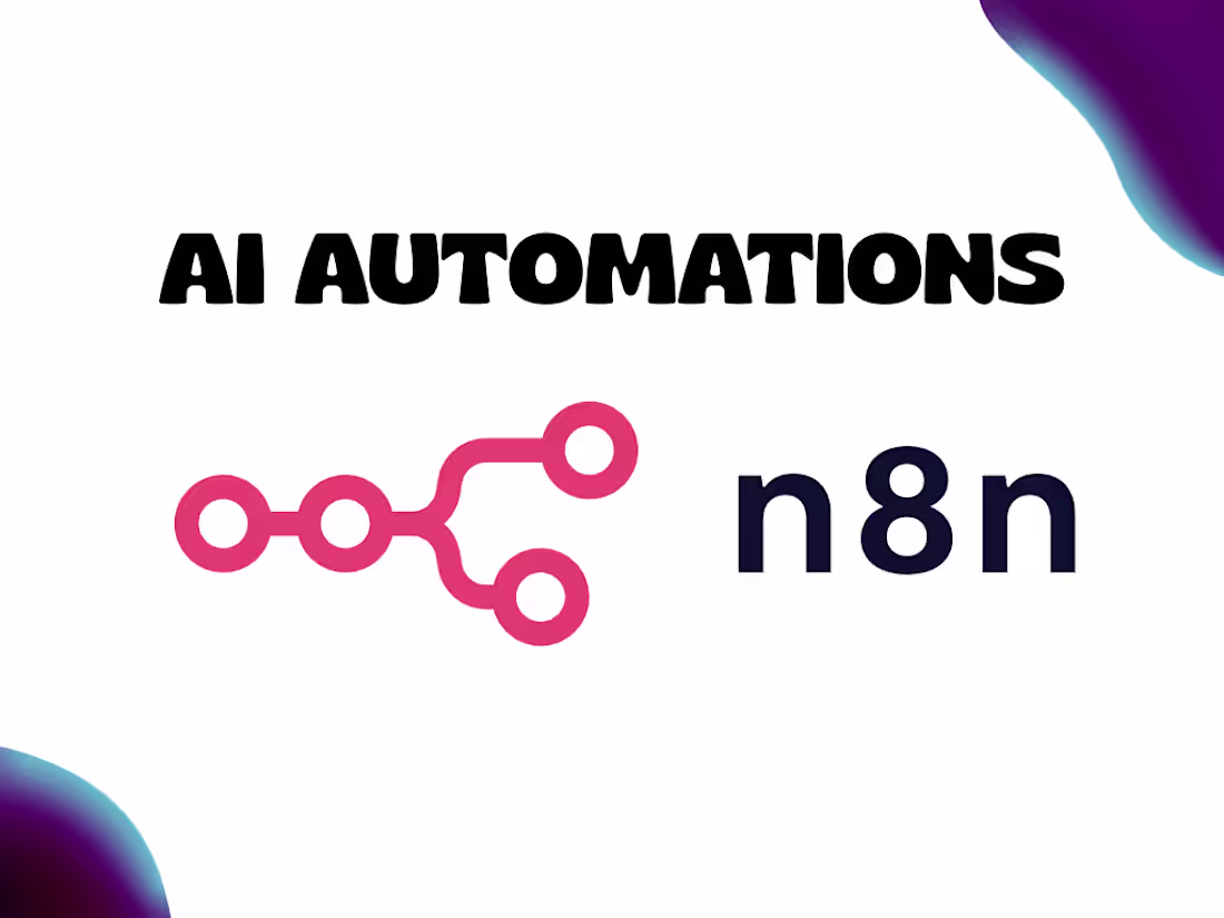 Cover image for AI Automation and AI Agents Using n8n