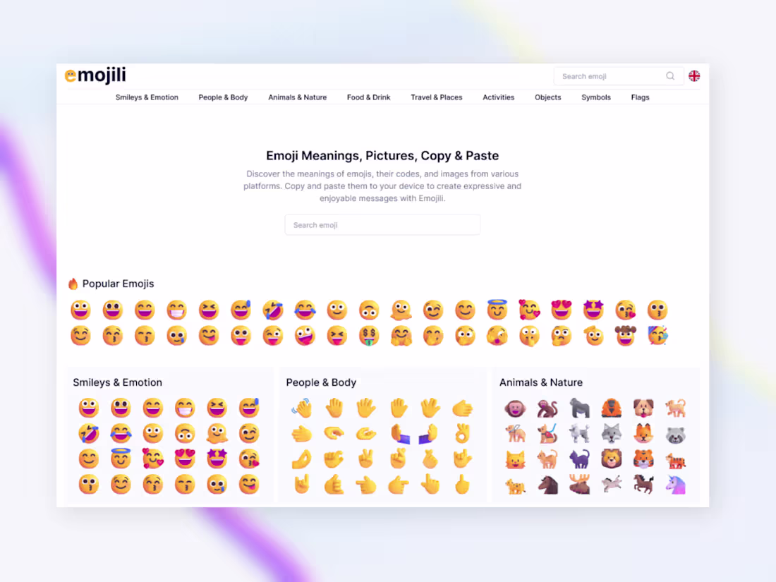 Cover image for Emojili - Emoji Dictionary