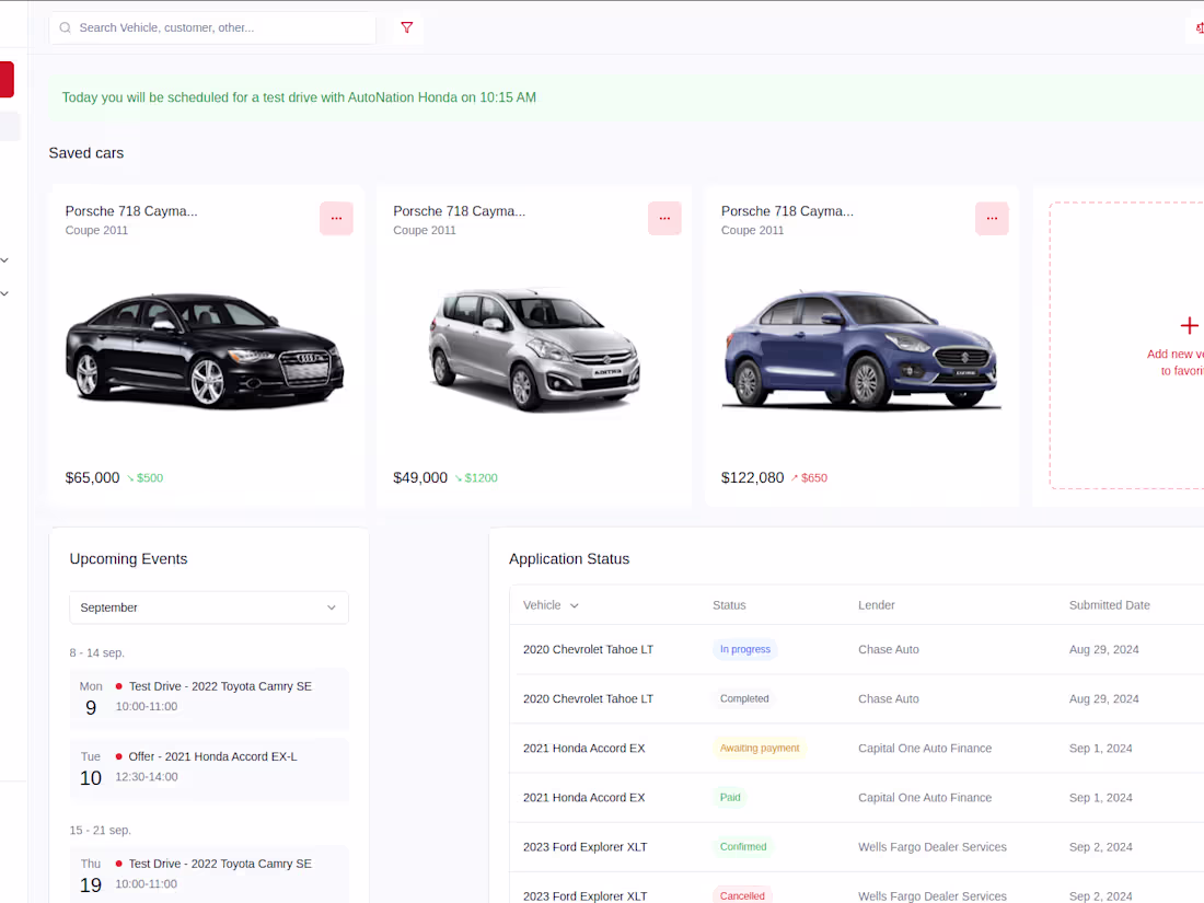Cover image for AutoNation Honda Test Drive Scheduling