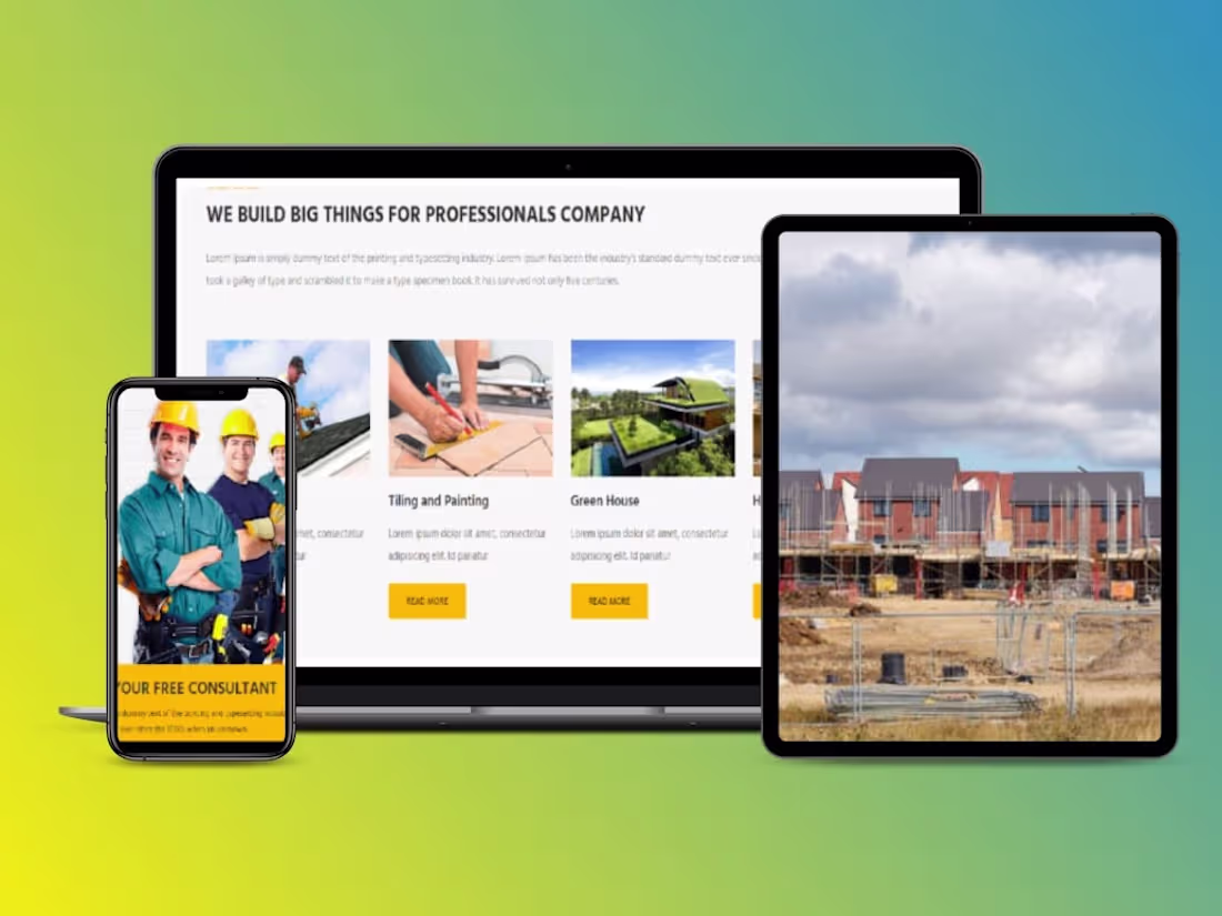 Cover image for Construction Company Website