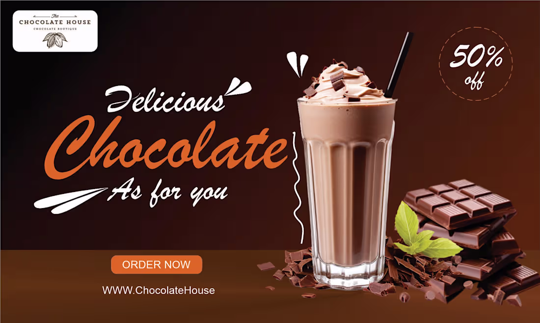 Cover image for : chocolate house cafe poster.
