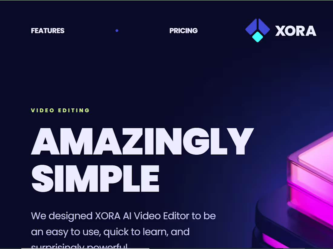 Cover image for Xora - Saas Website