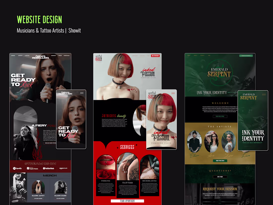 Cover image for Showit Web Designer for Bold Brands & Individuals