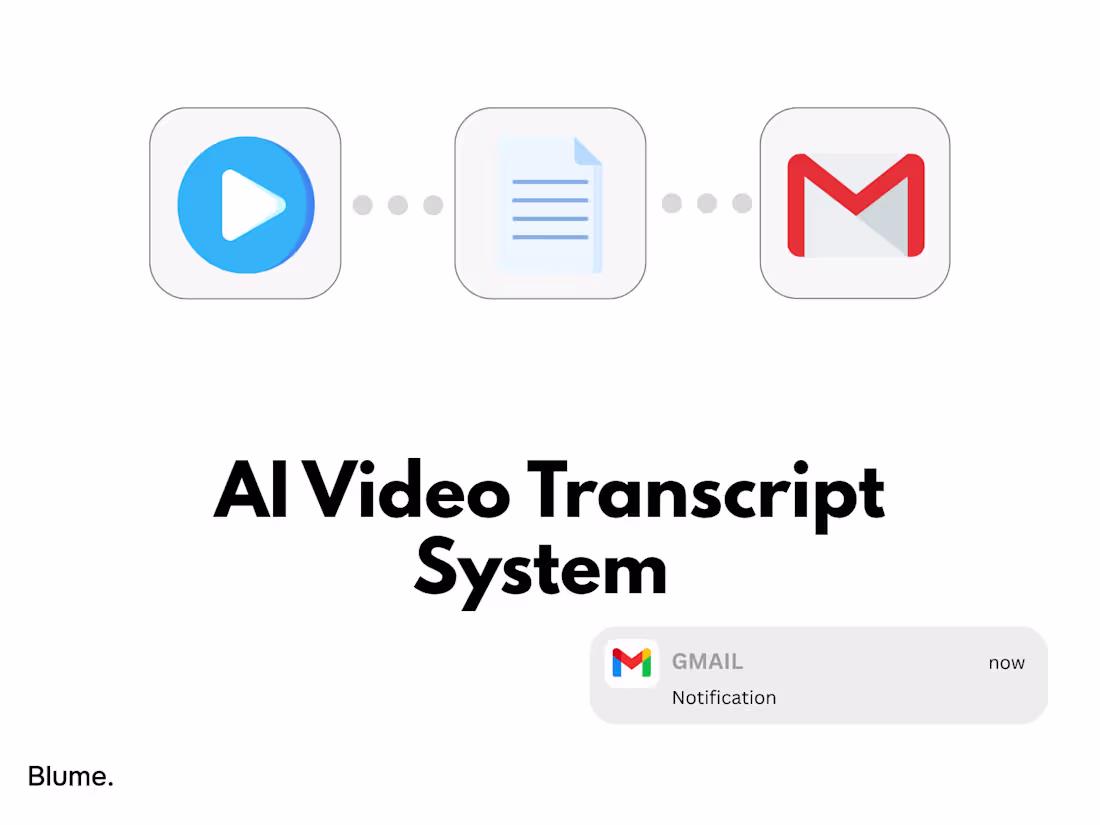 Cover image for AI Video Transcript System