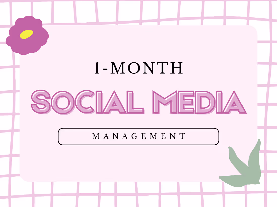 Cover image for Monthly Social Media Management