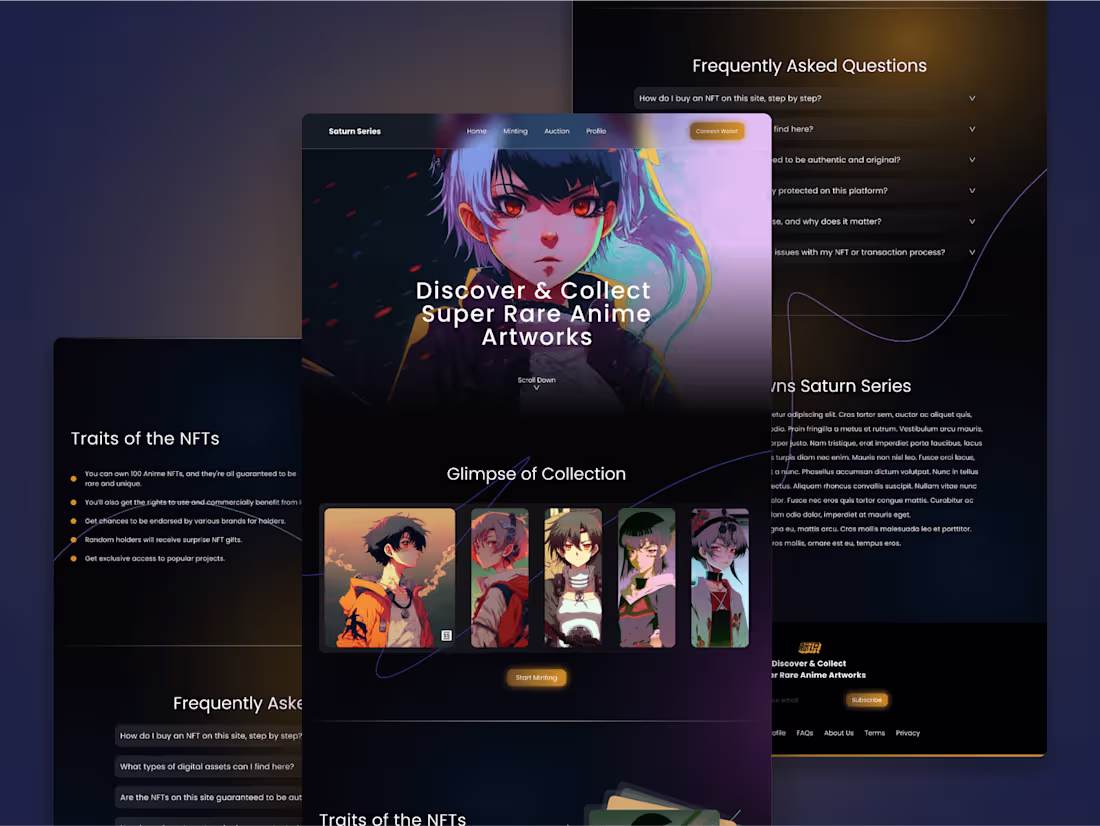 Cover image for Saturn NFT - NFT Website