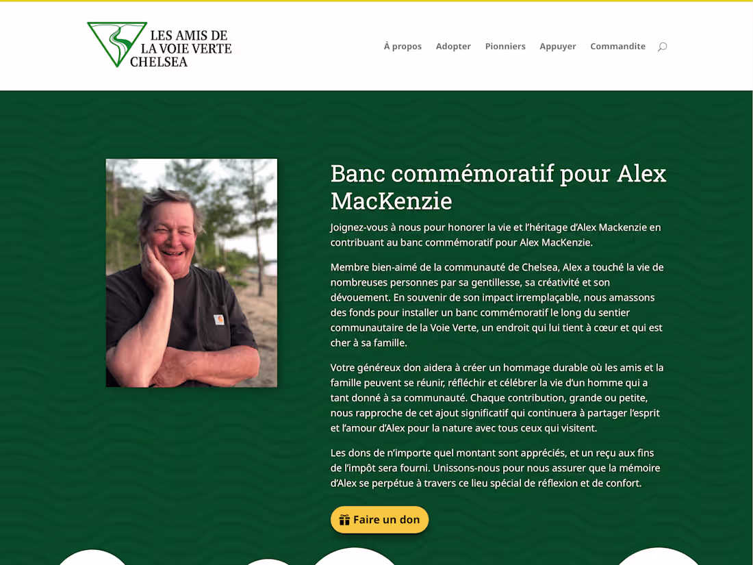 Cover image for Voie Verte Chelsea - Wordpress Web Design
