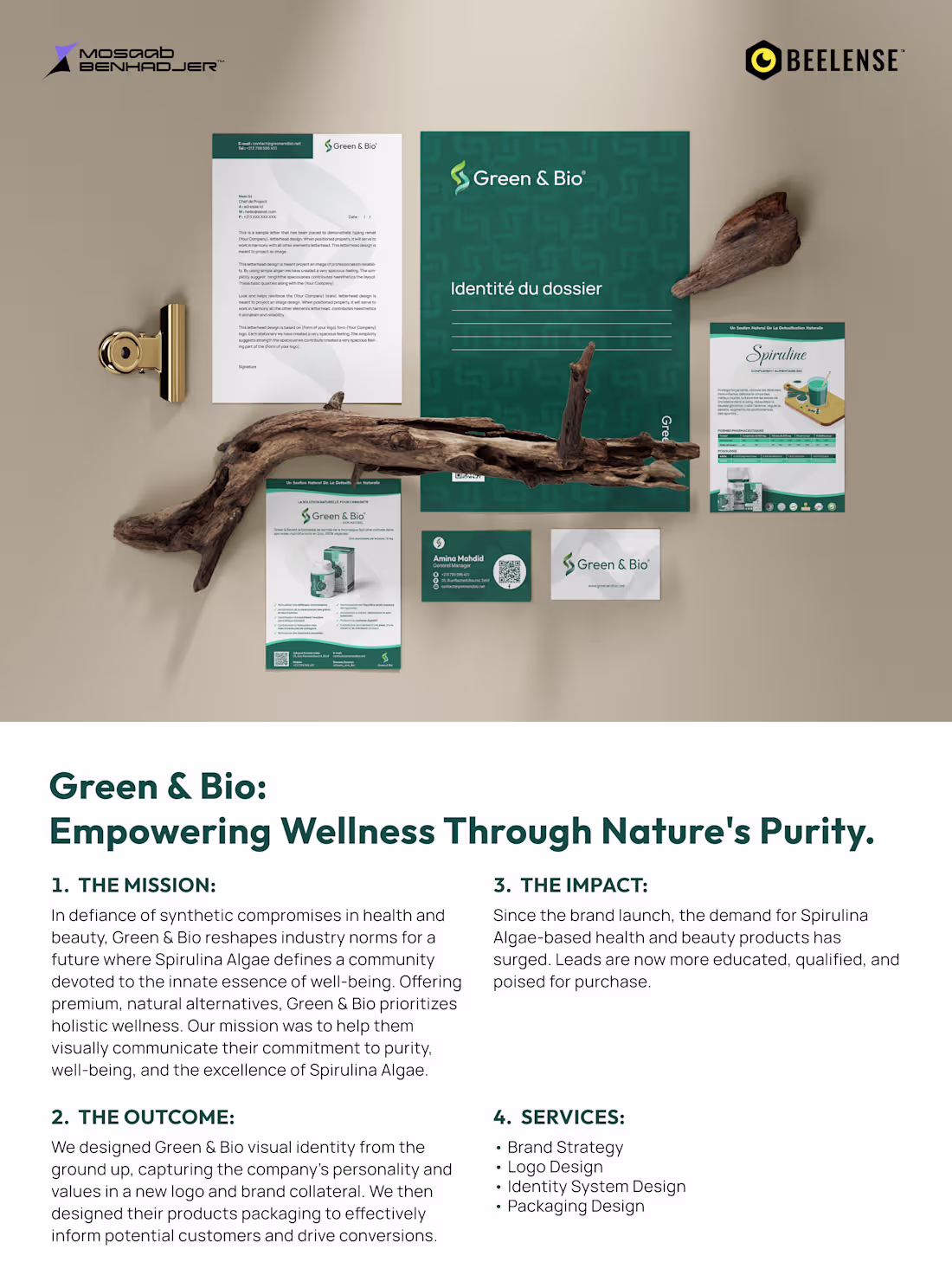 Cover image for Green & Bio - Brand Identity & Packaging Design 